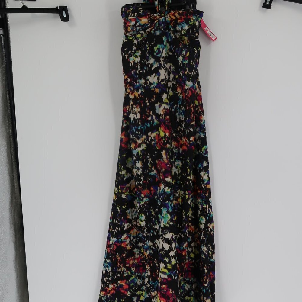 Xhilaration Floral Swim Suit Coverup Halter neck Size XS NWT